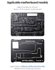 QianLi (4in1) Middle Frame Reballing Platform for iPhone 14 / 14PL / 14P / 14PM (Not Returnable)