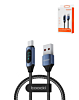 Toocki USB A-C Fast Charging Data Cable with Display (BLUE) (66W) (3ft) (Only Ground Shipping)