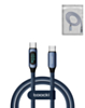 Toocki USB C-C Super Fast Charging Data Cable with Display (BLUE) (6ft) (100W) (Only Ground Shipping)