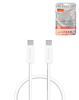 Toocki TPE USB C-C Super Fast Charging Data Cable (3ft) (100W) (WHITE) (Only Ground Shipping)