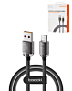 Toocki USB A-C Crystal Fast Braided Charging Data Cable (BLACK) (6ft) (66W) (Only Ground Shipping)