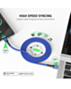 Esoulk USB C-C Braided Charging Cable (BLUE) (4ft) (30W) (Only Ground Shipping)