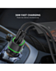 Esoulk Dual USB A+C Car Charger (BLACK) (36W) (Only Ground Shipping)