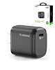 Esoulk USB C Wall Adapter (20W) (BLACK) (Only Ground Shipping)