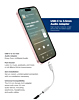 Urban Sound Gear USB-C to AUX (3.5mm) (WHITE) (Only Ground Shipping)
