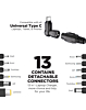 PowerPeak Universal Laptop Charger with 16 Connectors (100W) (Only Ground Shipping)