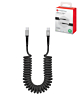 PowerPeak USB C-C Coiled Charging & Sync Cable (GRAY) (4ft) (Only Ground Shipping)