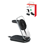 PowerPeak (3in1) Folding MagCharge Wireless Charging Station (15W) (BLACK) (Only Ground Shipping)