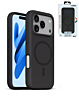 xBase by PowerPeak Liquid Silicone Gel/Rubber MagSafe for iPhone 17 Pro Max (BLACK) (Only Ground Shipping)