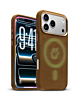 xBase by PowerPeak - Suede MagSafe Case for iPhone 17 Pro - (BROWN) (Only Ground Shipping)