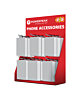 PowerPeak 6 Hook Cardboard Counter Display (Only Ground Shipping)