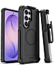 xBase by PowerPeak - Boulder Heavy-Duty MagSafe Co-Molded Rugged Protective Case w/ Belt Clip - (BLACK) for Galaxy S26 Ultra (Only Ground Shipping)