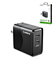 Esoulk EK2005 Dual USB C Wall Charging Plug (BLACK) (65W) (Only Ground Shipping)