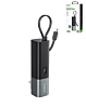Esoulk Built-in USB-C Foldable AC Wall Plug Power Bank (BLACK) (5000 mAh / 20W) (Only Ground Shipping)