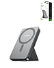 Esoulk Built-In Cable Magnetic Power Bank (5000 mAh / 18W) (BLACK) (Only Ground Shipping)