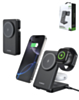 Esoulk 3-In-1 Foldable Magnetic Wireless Charger (15W) (BLACK) (Only Ground Shipping)