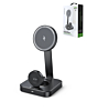 Esoulk 2-In-1 Foldable Magnetic Wireless Charger (15W) (BLACK) (Only Ground Shipping)