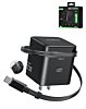 Esoulk Wall Charger Built-in Retractable with USB C Cable (BLACK) (65W) (Only Ground Shipping)