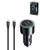 Super Fast Car Charger (145W) with USB-C Braided Cable (6ft) (100W) (BLACK) (Only Ground Shipping)