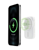 PowerPeak Wireless Charger Power Bank - (WHITE) (5000 mAh) (Only Ground Shipping)