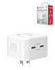 PowerPeak Dual USB-C PD Wall Power Adapter - (WHITE) (35W) (Only Ground Shipping)