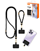 xBase by PowerPeak - Universal Adjustable Crossbody & Wrist Strap - (BLACK) (Only Ground Shipping)