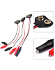 iPhone 16 Series 9V Battery Snap to Alligator Clips Connection Wire (Pack of 3)