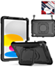 Full Body Protection Case with Square Kickstand (BLACK) for iPad 10 2022 (10.9") / iPad 11 (A16) / Air 11 (2024/2025/2026) / Air 4 / Air 5 / Pro 11 (All Models) (Only Ground Shipping)