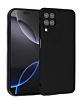 Full Cover New Design Silicone Case - BLACK for Galaxy A12 (Only Ground Shipping)