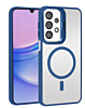 Thin Magnetic Clear Case with Camera Stand Kickstand - DARK BLUE for Galaxy A13 (Only Ground Shipping)