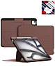 Magnetic Multi-Layers Protective Case with Pen Holder - BROWN for iPad Air 13 2024 / Pro 12.9 (3rd / 4th / 5th / 6th) (Only Ground Shipping)