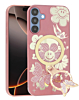 Luxury Diamond Shiny Cases with Butterfly Ring Design - ROSE GOLD for Galaxy A15 5G (Only Ground Shipping)