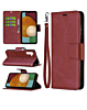 Galaxy A15 Leather Wallet Case with Card Slot - RED (Only Ground Shipping)
