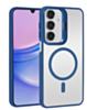 Thin Magnetic Clear Case with Camera Stand Kickstand - DARK BLUE for Galaxy A15 (Only Ground Shipping)