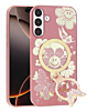 Luxury Diamond Shiny Cases with Butterfly Ring Design - ROSE GOLD for Galaxy A16 5G (Only Ground Shipping)