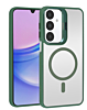 Thin Magnetic Clear Case with Camera Stand Kickstand - DARK GREEN for Galaxy A16 (Only Ground Shipping)
