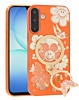 Luxury Diamond Shiny Cases with Butterfly Ring Design - ORANGE for Galaxy A17 (Only Ground Shipping)