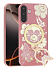 Luxury Diamond Shiny Cases with Butterfly Ring Design - ROSE GOLD for Galaxy A17 (Only Ground Shipping)