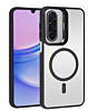 Thin Magnetic Clear Case with Camera Stand Kickstand - BLACK for Galaxy A17 (Only Ground Shipping)