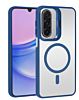 Thin Magnetic Clear Case with Camera Stand Kickstand - DARK BLUE for Galaxy A17 (Only Ground Shipping)