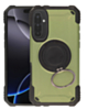Hybrid Tuff Case with Magnetic Kickstand (ARMY GREEN) for Galaxy A17 (Only Ground Shipping)