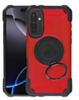 Hybrid Tuff Case with Magnetic Kickstand (RED) for Galaxy A17 (Only Ground Shipping)
