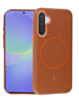 Magnetic Leather Soft Cases (GOLDEN BROWN) for Galaxy A36 (Only Ground Shipping)