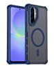 Dual Layer Electroplated Border Wireless Charging Case (BLUE) for Galaxy A36 5G / A37 5G / A56 5G (Only Ground Shipping)