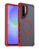 Dual Layer Electroplated Border Wireless Charging Case (RED) for Galaxy A36 5G / A37 5G / A56 5G (Only Ground Shipping)