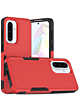 Galaxy A37 Dual Layers Shockproof Strong Case - RED (Only Ground Shipping)