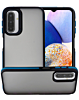 Matte Silicone Frame Shockproof Case - BLUE for Galaxy A57 (Only Ground Shipping)