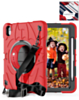 Rugged Tablet Case with Rotating Stand & Shoulder Strap (RED) for iPad Air 4 / Air 5 / Air 6 (Only Ground Shipping)
