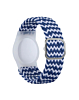 Airtag Wristband Nylon Watch Band - BLUE WHITE (Only Ground Shipping)