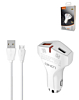 LDNIO C60P PD QC3.0 Dual USB A+C Car Charger with USB A-M Cable (3ft) (36W) (Only Ground Shipping)